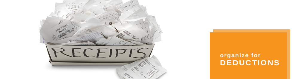 Find Receipts - Organize to Claim Deductions